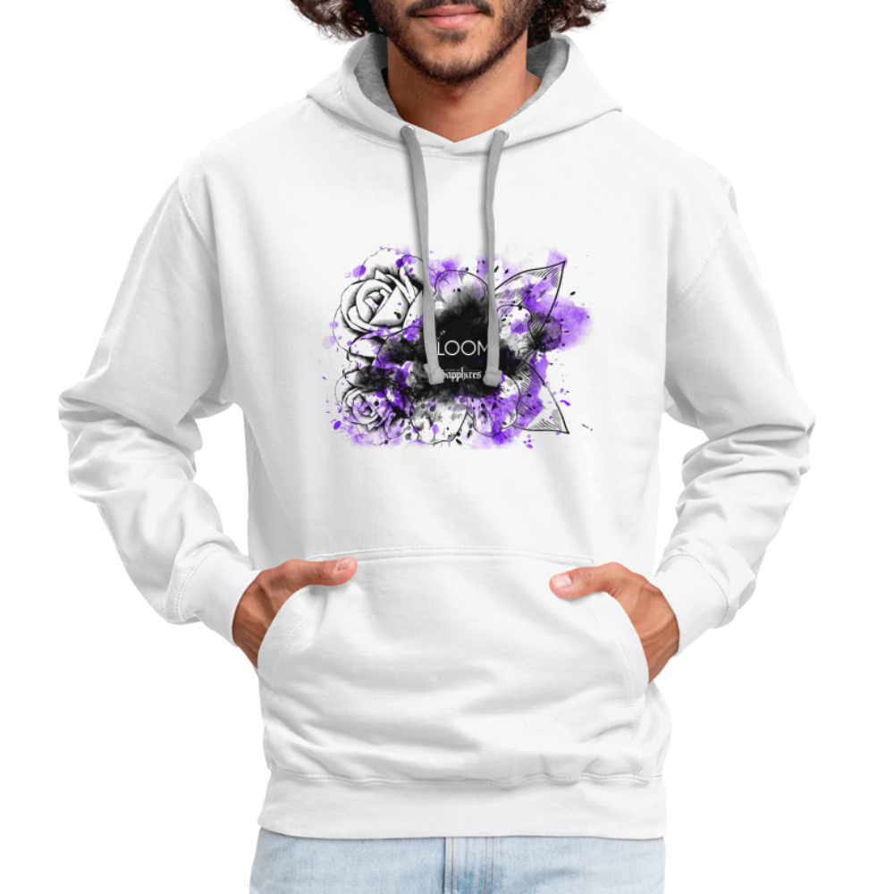 Men's BLOOM Hoodie - white/gray