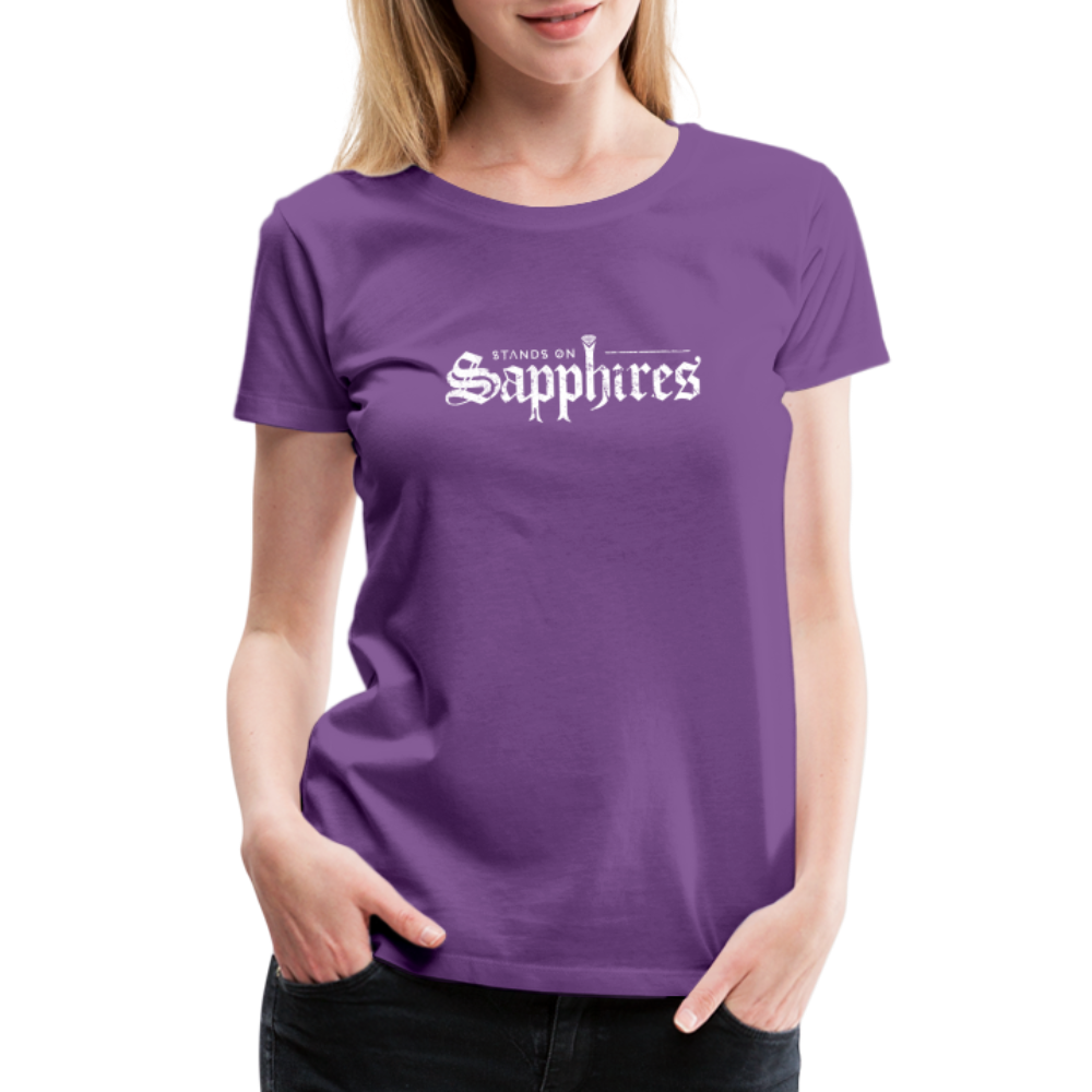 Women’s Premium Band Tee - purple