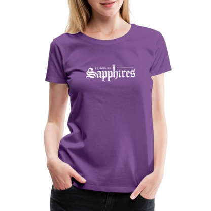 Women’s Premium Band Tee - purple