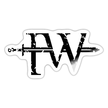 Handmade "IW" Logo Sticker