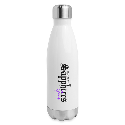 Gems Logo Insulated Water Bottle - white