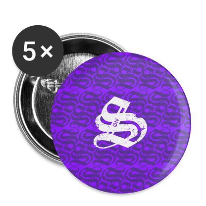 SonS PurpleButtons large 2.2'' (5-pack) - white